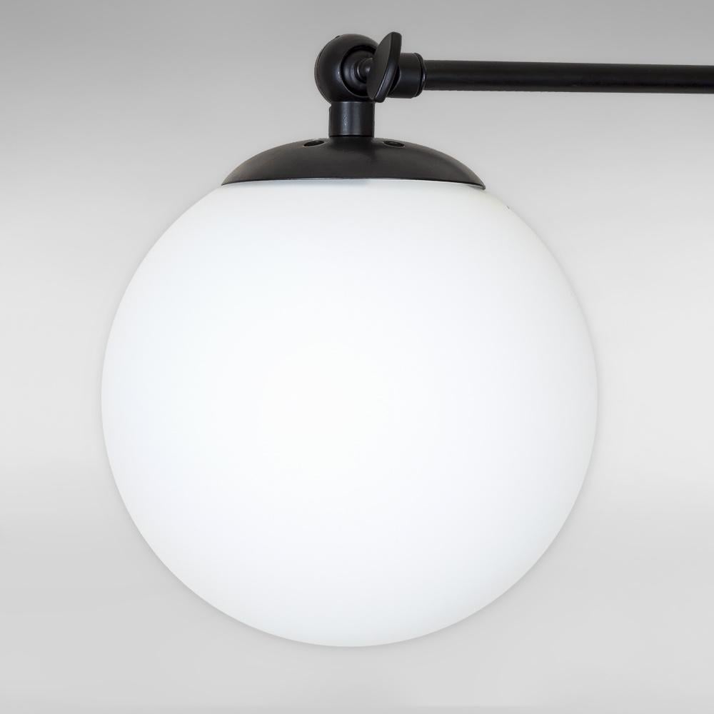 Світильник настінний куля Light House LS-18150F-1 BK/WH Чорний/Білий - фото 3 Світильник настінний куля Light House LS-18150F-1 BK/WH Чорний/Білий - фото 3