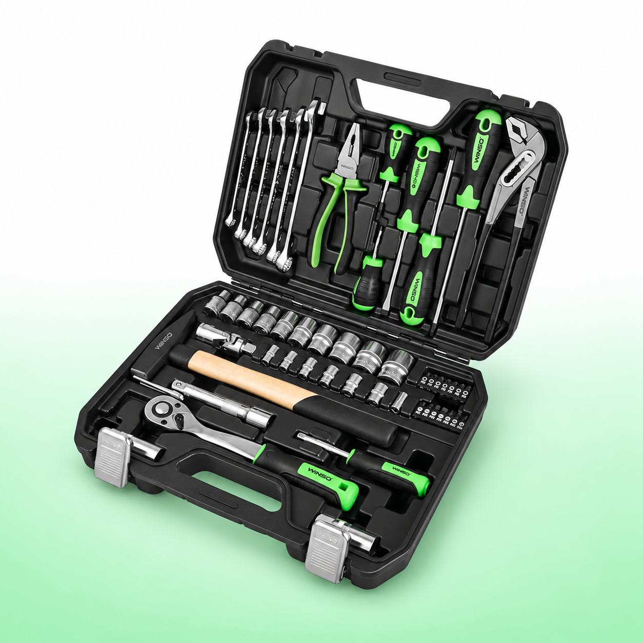 Набор инструментов WINSO PRO 1/2" 1/4" 72T CR-V 56 предметов