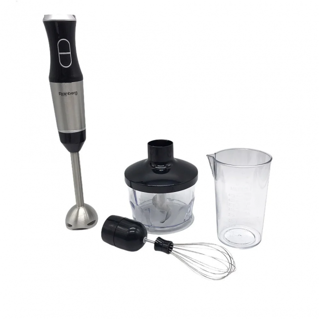 Блендер подрібнювач електричний занурювальний ручний Rainberg RB 621 300 Вт Блендер подрібнювач електричний занурювальний ручний Rainberg RB 621 300 Вт
