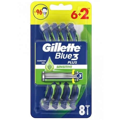 Станки одноразовые для бритья GILLETTE Blue 3 Sensetive 8 шт.(126744)