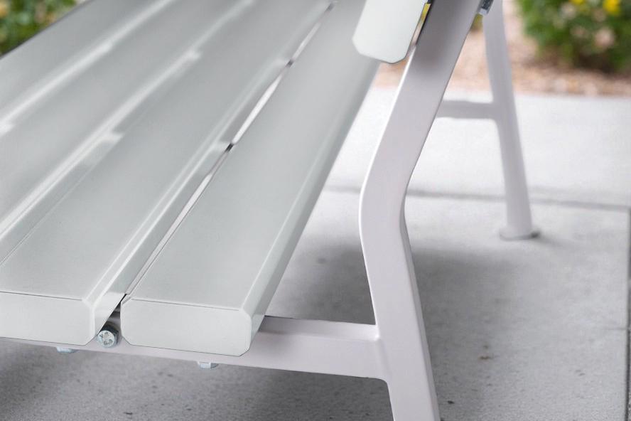 Лавка пластикова ТОБІ ШО для дачі/саду та парку 1504х822х707 мм Білий - фото 4 Лавка пластикова ТОБІ ШО для дачі/саду та парку 1504х822х707 мм Білий - фото 4
