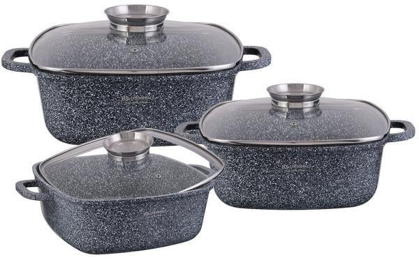 Набор котелков Edenberg с гранитным покрытием 6 пр. (EB-8030) - фото 2