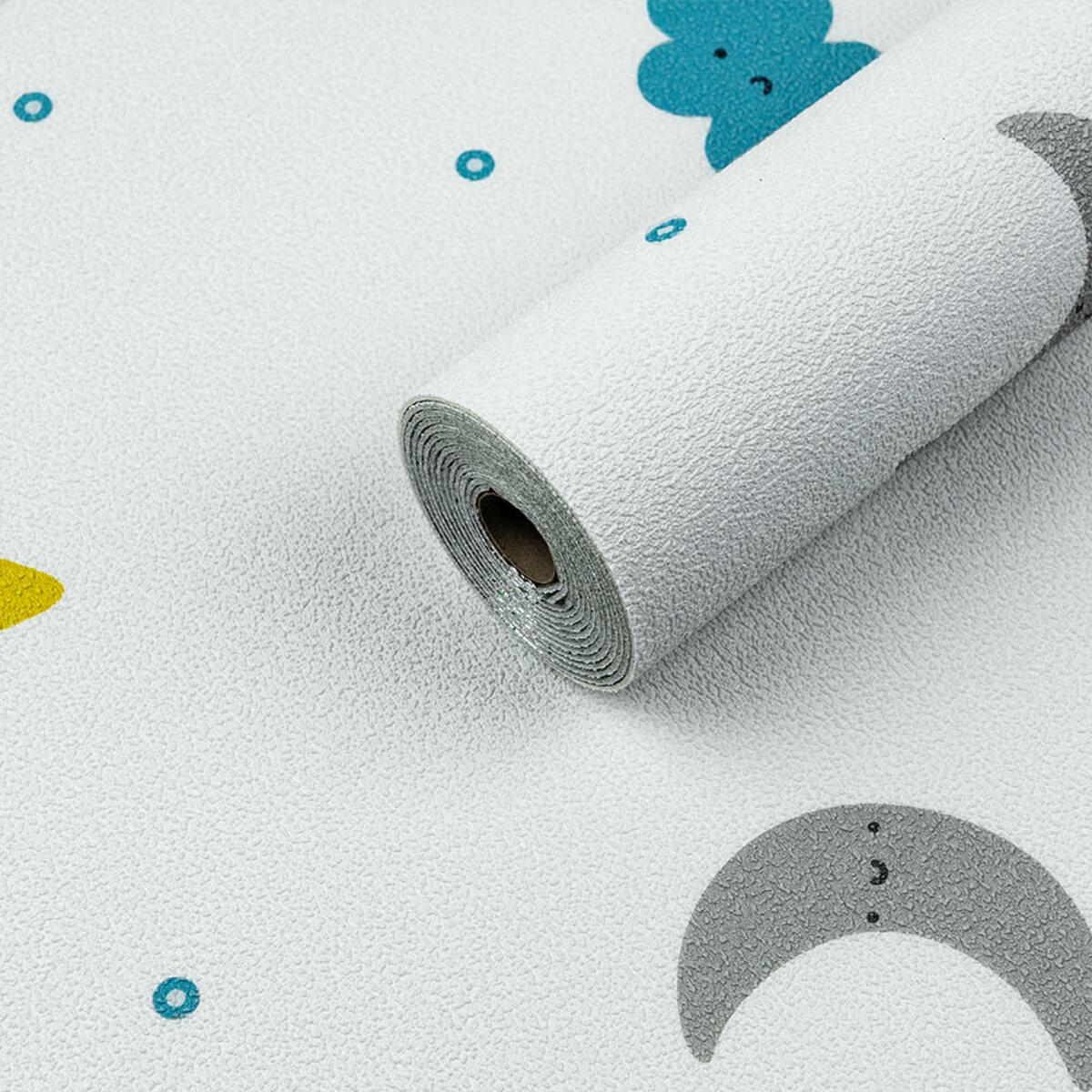 Обои самоклеящиеся Луна и звездочки 2800х500х2 мм (SW-00001947)