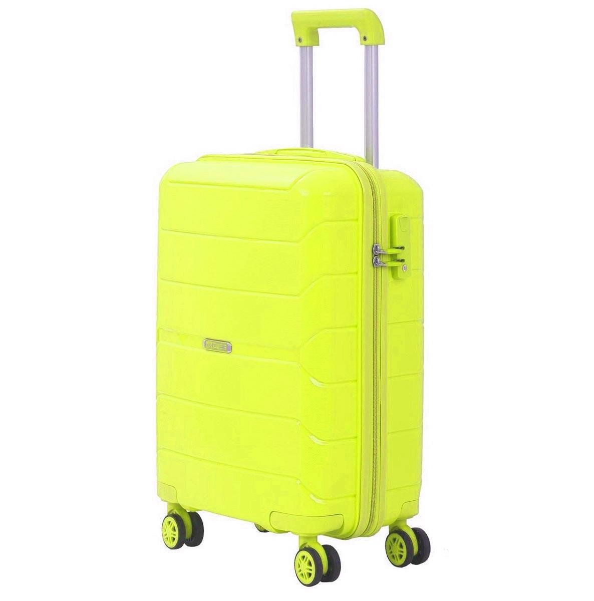 Чемодан пластиковый MCS V366 малый Лимонный (Mp00093)