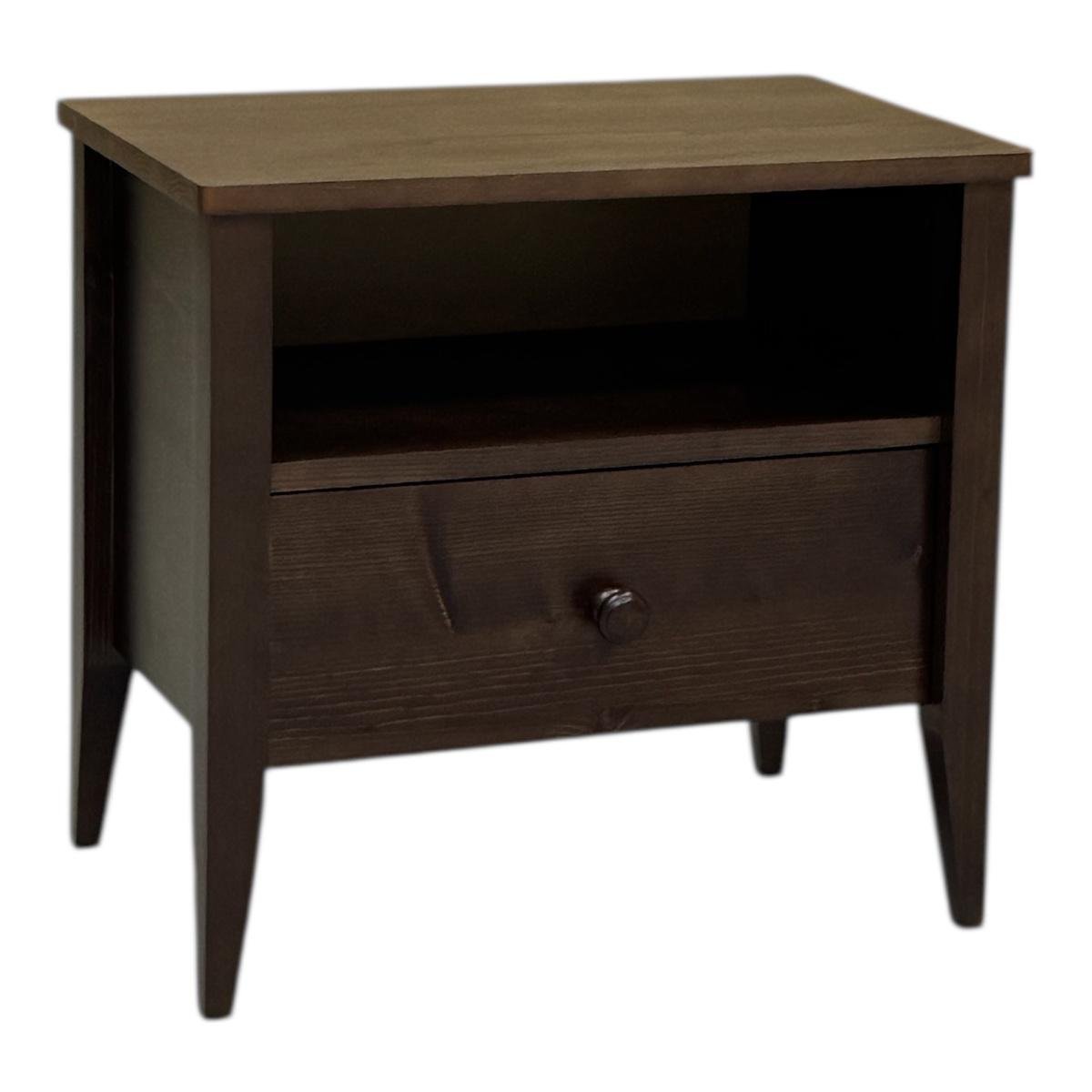 Тумба приліжкова Скіф ТБ-25 дерев'яна 52х55х35 см Горіх (31573356)