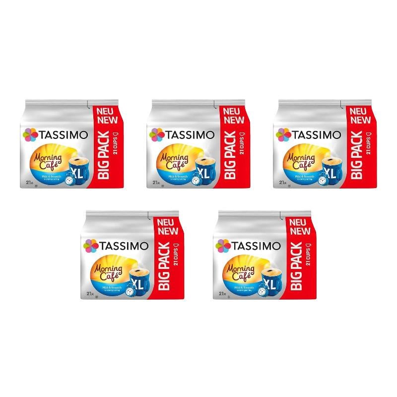 Набор кофе в капсулах Tassimo Morning Cafe Mild&Smooth XL 105 капсул