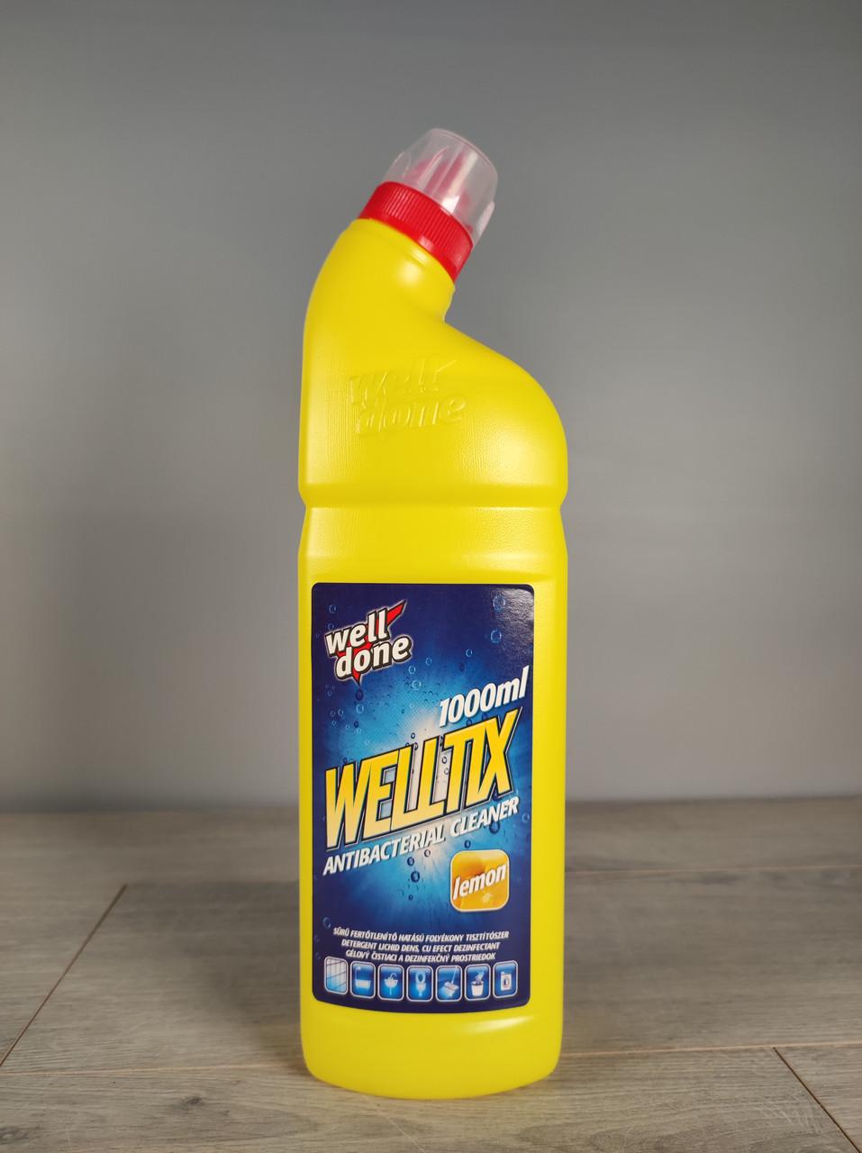 Средство для очистки унитаза Well Done антибактериальное Lemon 1 л (1902352172)