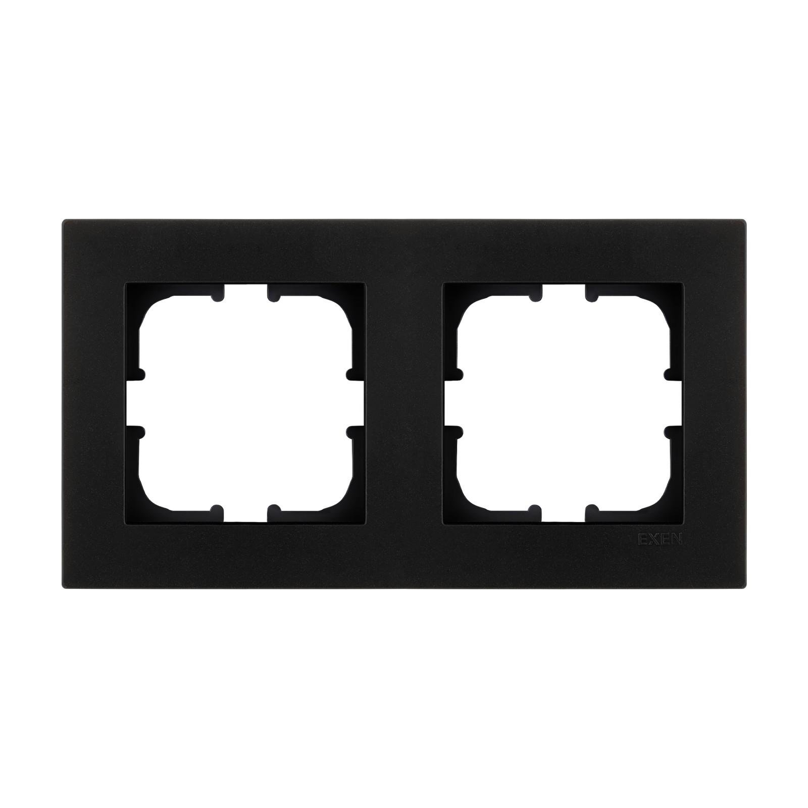 Рамка на 2 секции EXEN Karell Черный Рамка на 2 секции EXEN Karell Черный