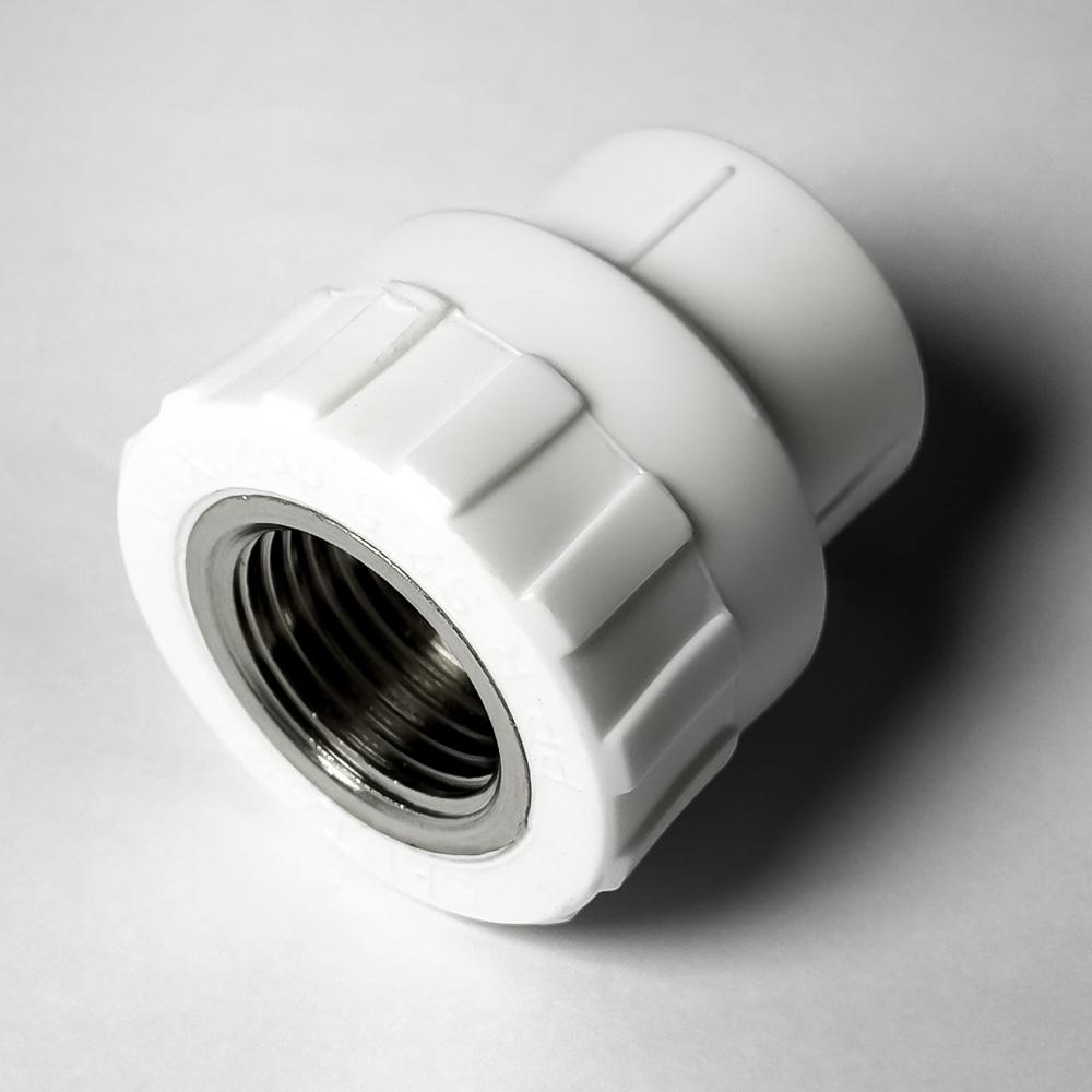 Муфта SANTAN 20х1/2" PP-R з внутрішнім різьбленням Білий (115376) - фото 3 Муфта SANTAN 20х1/2" PP-R з внутрішнім різьбленням Білий (115376) - фото 3