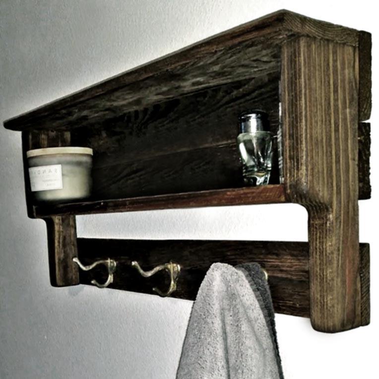 Полка для ванной из дерева Везендорф Мокко (ВНП/011610)