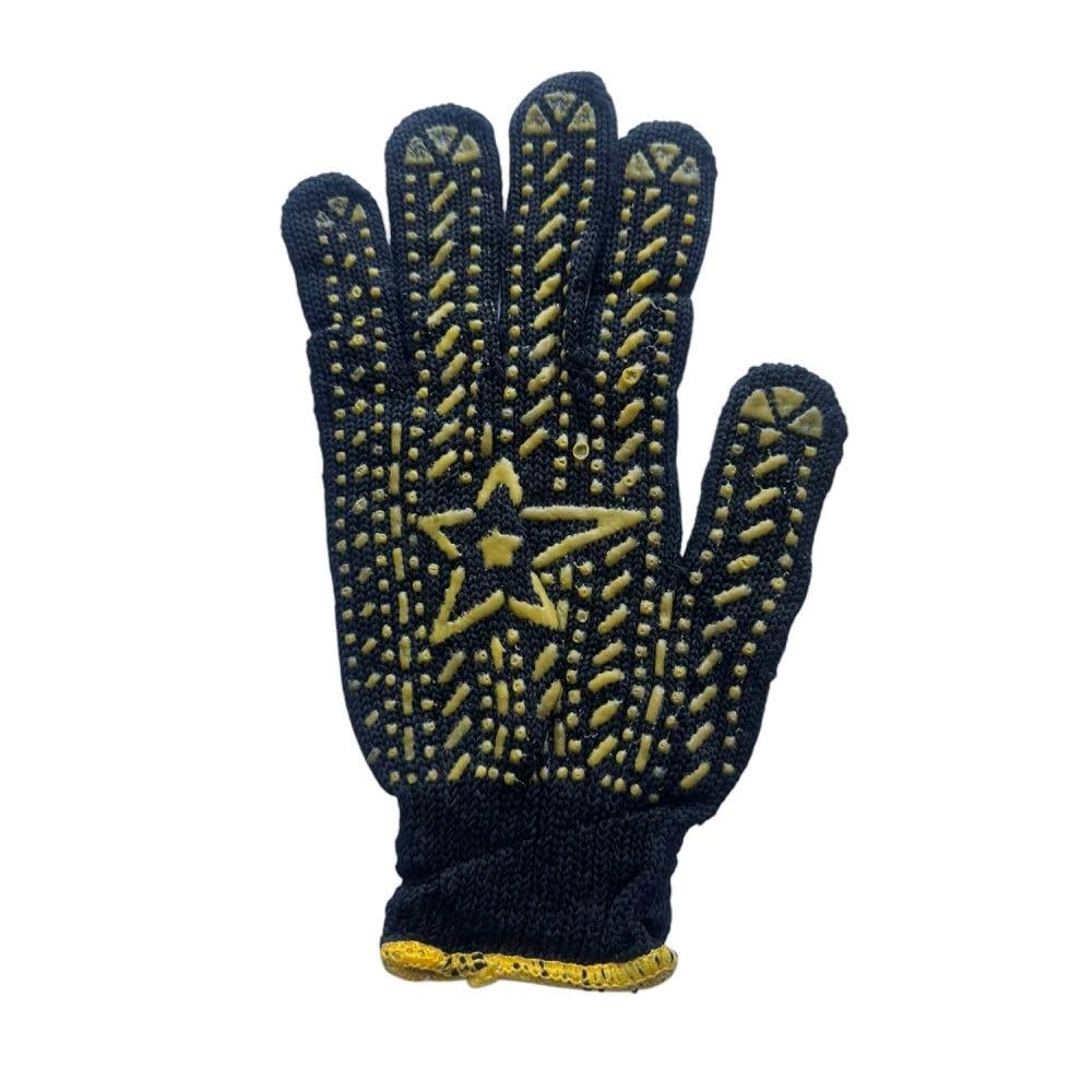 Перчатки трикотажные с ПВХ точкой Звезда 1 пара (PR-6) Перчатки трикотажные с ПВХ точкой Звезда 1 пара (PR-6)