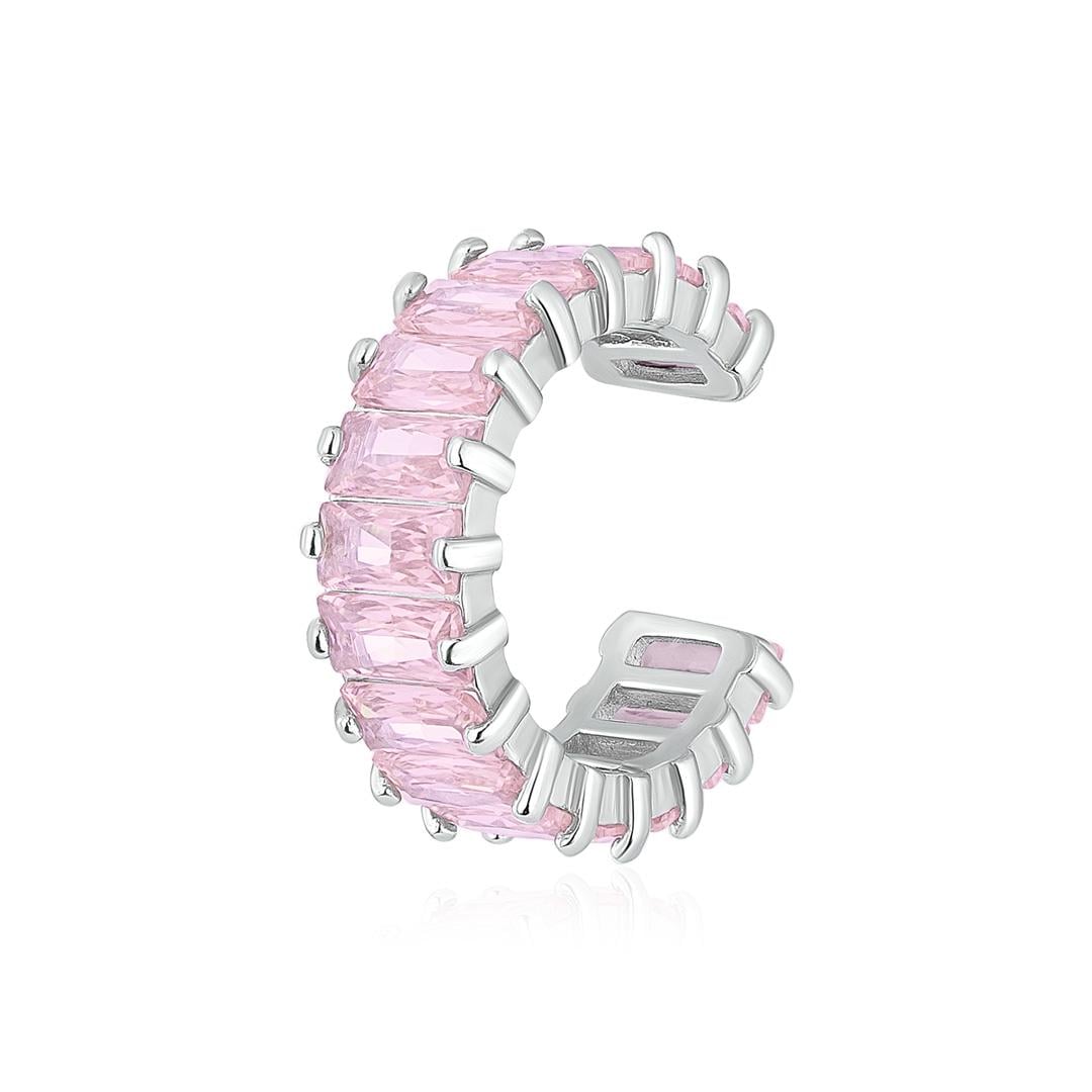 Каф на ухо Rose Glow из серебра 925° Розовый (35050219)