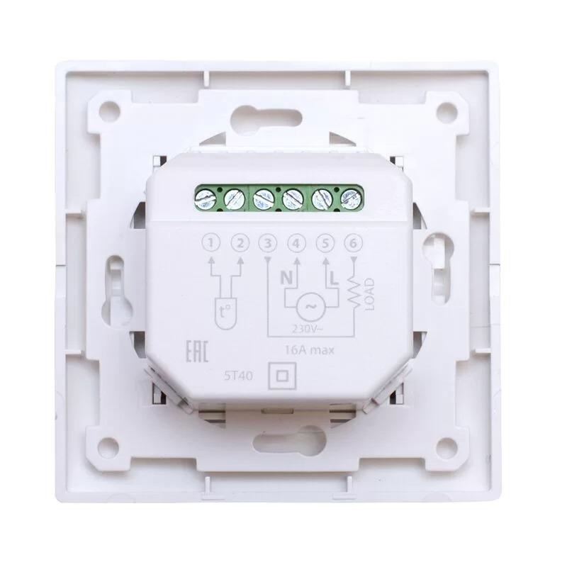 Терморегулятор для теплої підлоги Templ LTC 030 SFM 3,5kW 16A механічний (1009473-White) - фото 2