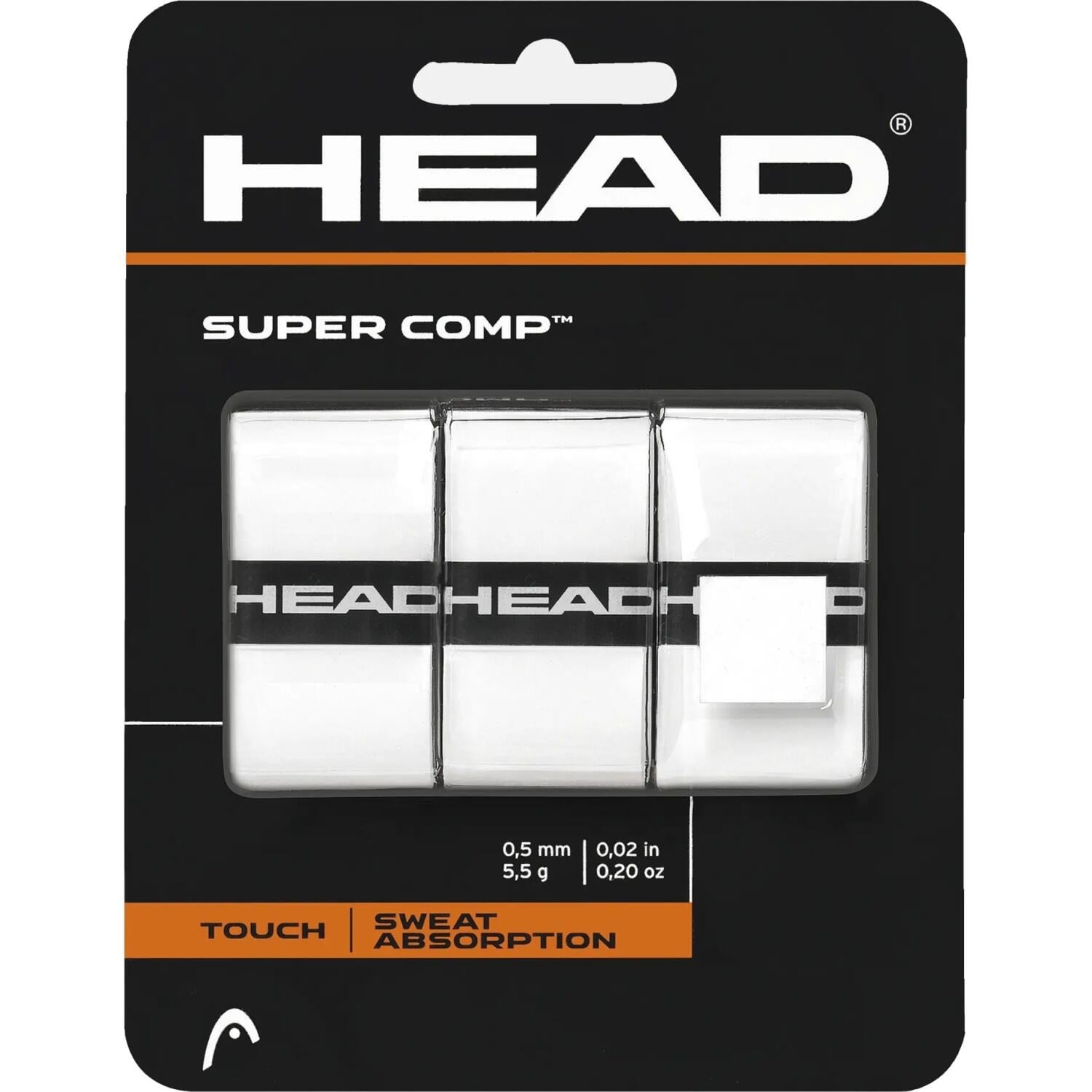 Обмотка для ракеток Head SUPERCOMP 3шт. Белый (285-088) Обмотка для ракеток Head SUPERCOMP 3шт. Белый (285-088)