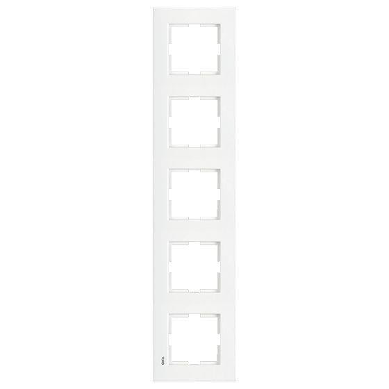 Рамка пятиместная вертикальная Viko Karre Белый (00000012416) Рамка пятиместная вертикальная Viko Karre Белый (00000012416)