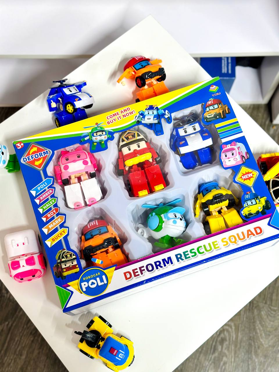 Набір фігурок Fun Game Робокар Полі 6 машинок трансформуються у роботів 335 В трансформери (2429434232) - фото 6 Набір фігурок Fun Game Робокар Полі 6 машинок трансформуються у роботів 335 В трансформери (2429434232) - фото 6