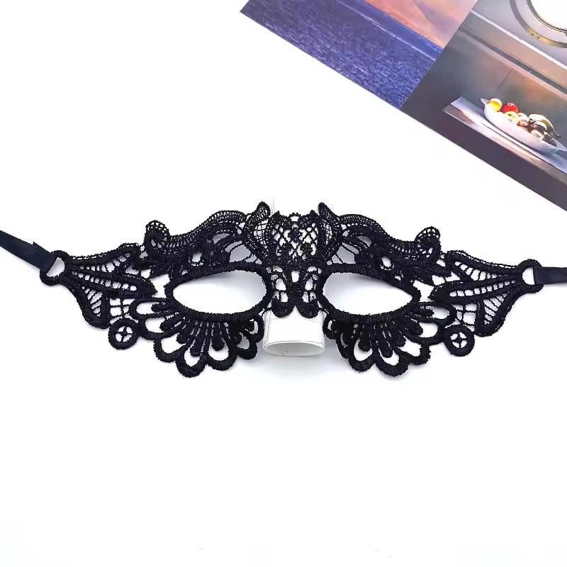 Маска для глаз женская маскарадная на завязках Черный (3000003844) - фото 7 Маска для глаз женская маскарадная на завязках Черный (3000003844) - фото 7