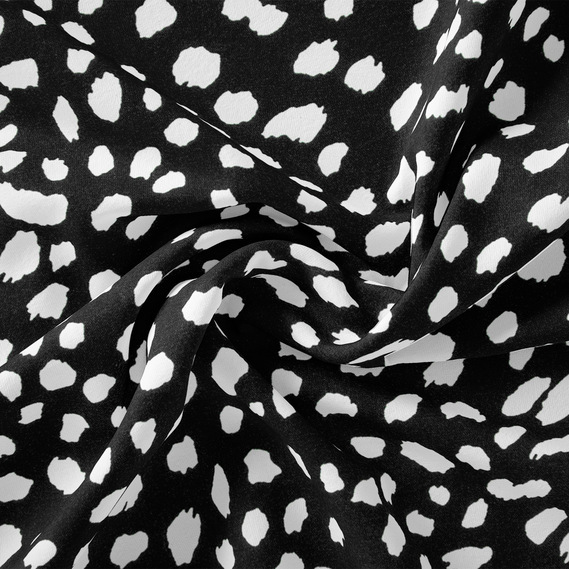 Тканина штапель лайт IDEIA Хмаринки 1,4 м Чорний (2200004218205)