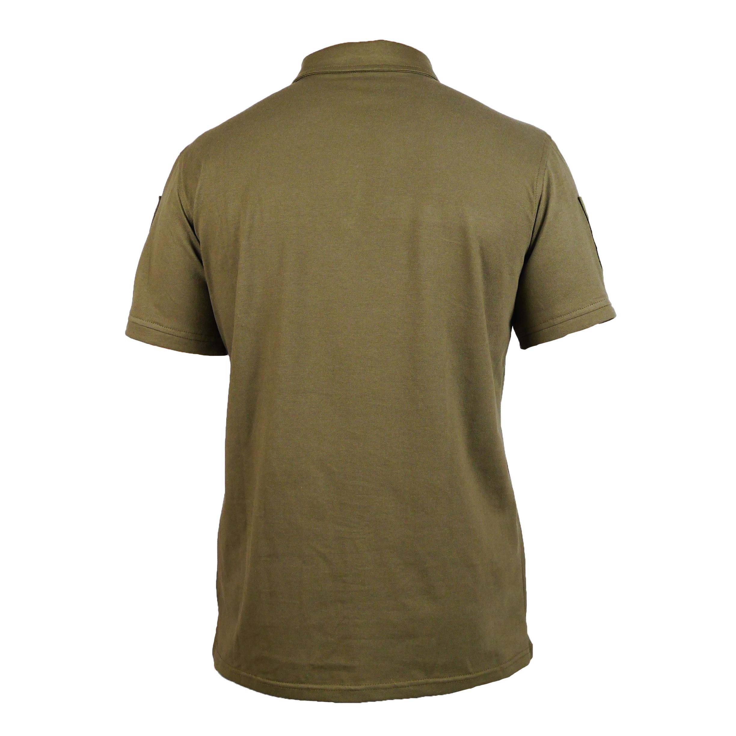 Поло военное с липучками Лакоста M Хаки (1114-M) - фото 3 Поло военное с липучками Лакоста M Хаки (1114-M) - фото 3