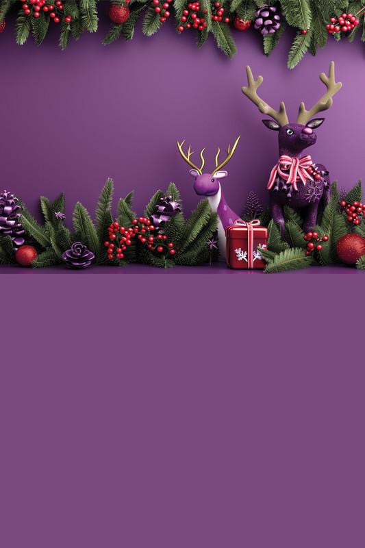 Фотофон виниловый Frontlit стена/пол новогодний 450 г/м2 120x180 см №57534 (57534-120)