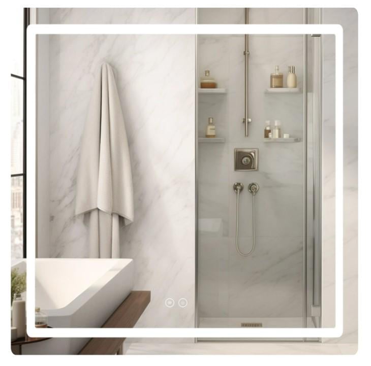 Зеркало прямоугольное Qtap Mideya MI2 с LED-подсветкой Touch (QT2078DCF7080)