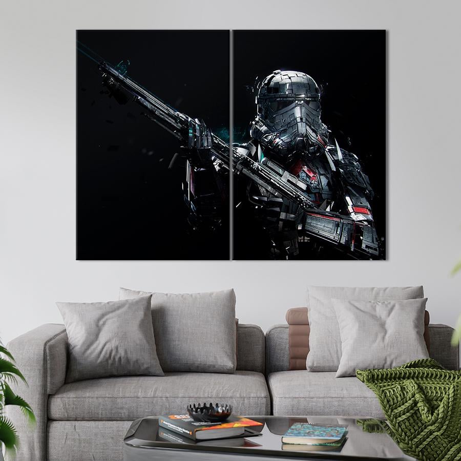 Настенний декор Штурмовик смерти Звёздные войны 111x81 см (A46-2)