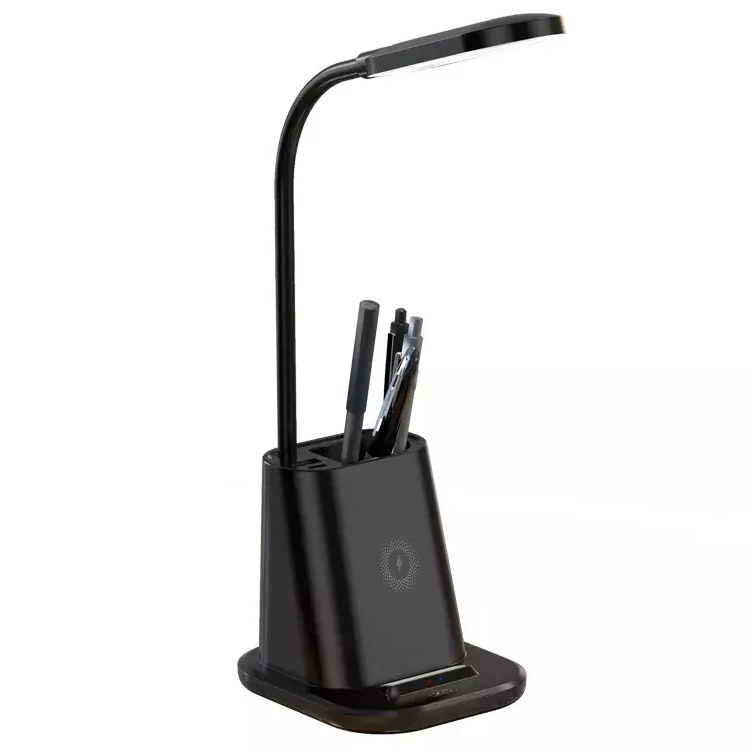 Лампа Xo WX032 pen holder/desk lamp/wireless charger 3in1 25W wireless charger Black (ME0021172)