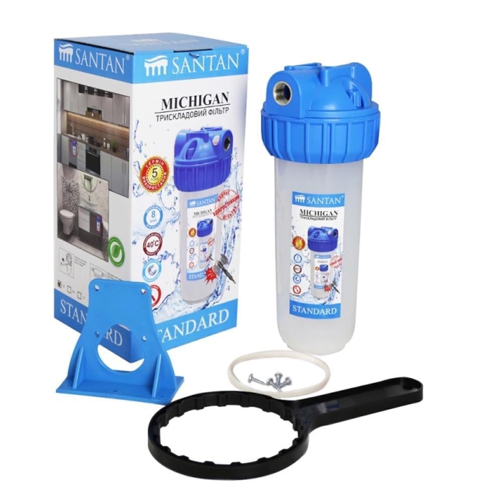 Фильтр для очистки холодной воды SANTAN Michigan 3PS 3/4" без картриджа (2404380672)