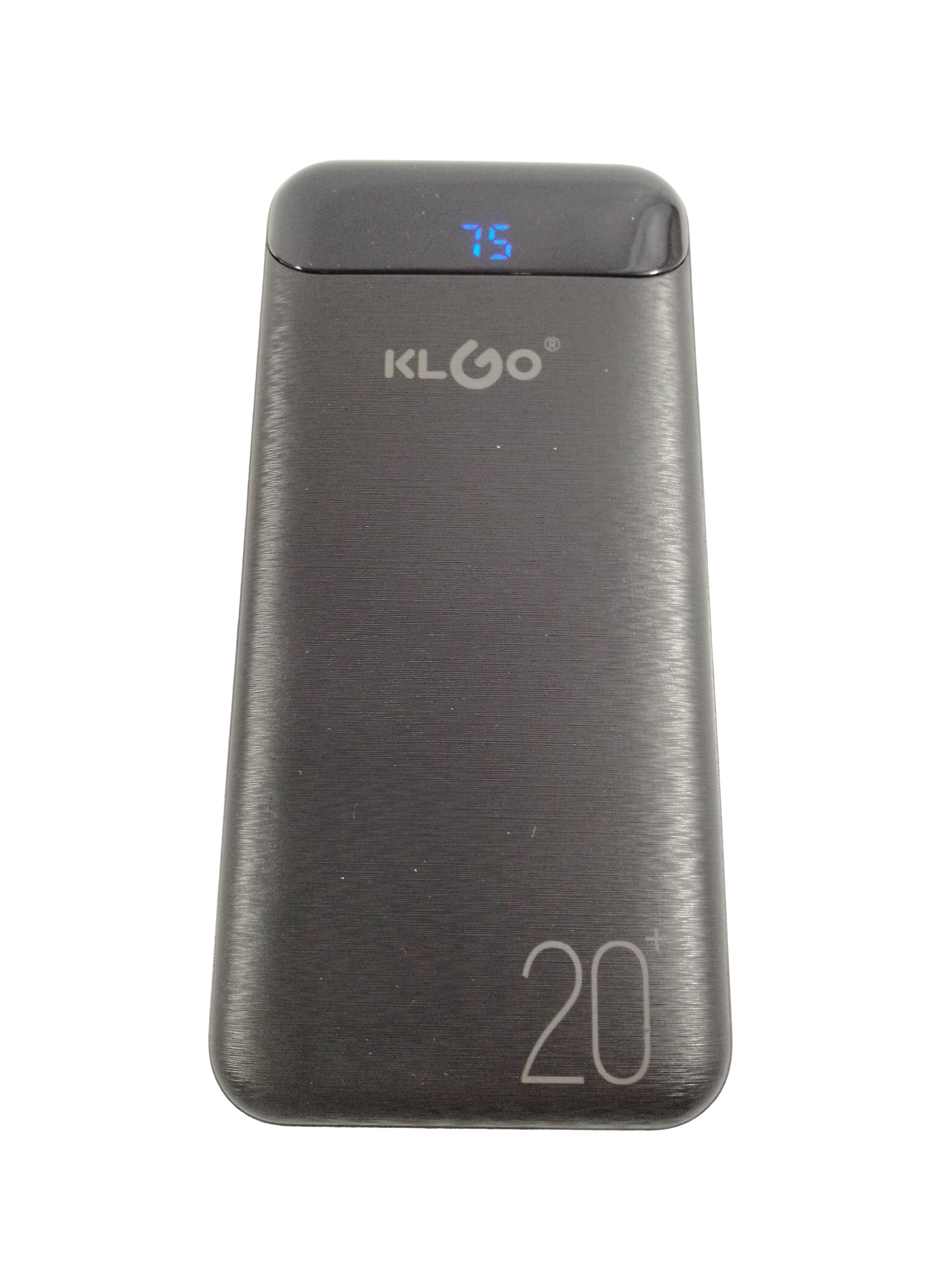 Внешний аккумулятор KLGO 20000 mAh KP-89 Черный (8770094)