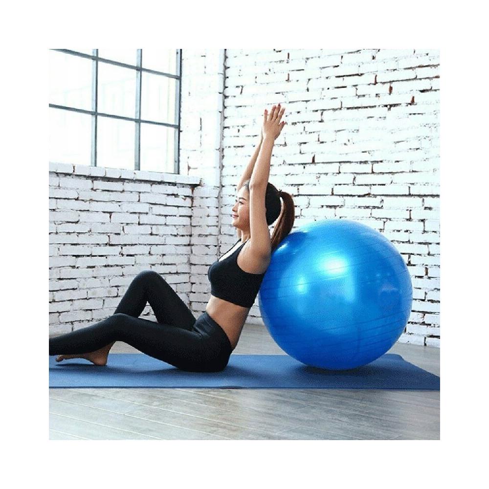 Мяч для йоги BE READY 65 см Синий - фото 2 Мяч для йоги BE READY 65 см Синий - фото 2