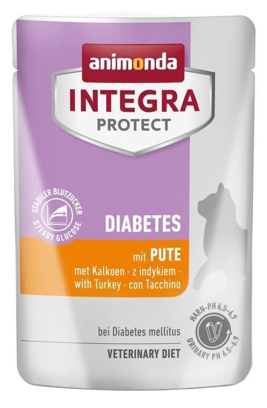 Корм влажный для кошек Integra Protect Diabetes при сахарном диабете с индейкой 85 г (2527352240) Корм влажный для кошек Integra Protect Diabetes при сахарном диабете с индейкой 85 г (2527352240)