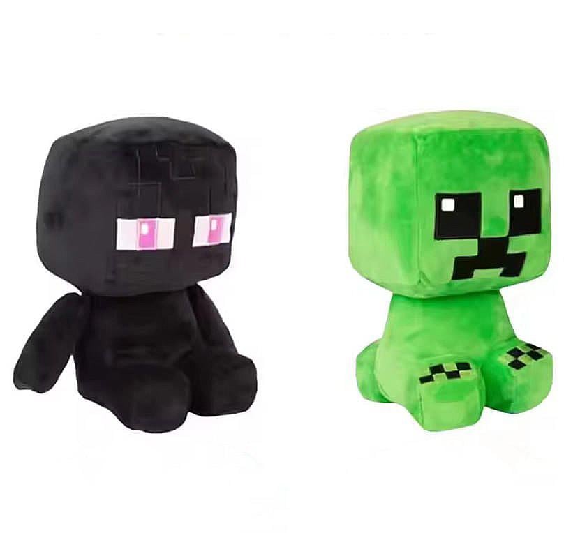 Набор мягких игрушек Minecraft Крипер Детеныш и Эндермен Детеныш