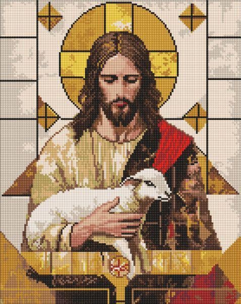 Алмазная мозаика Ideyka Геометрия благодати 40x50 см (Id-AMO8198)