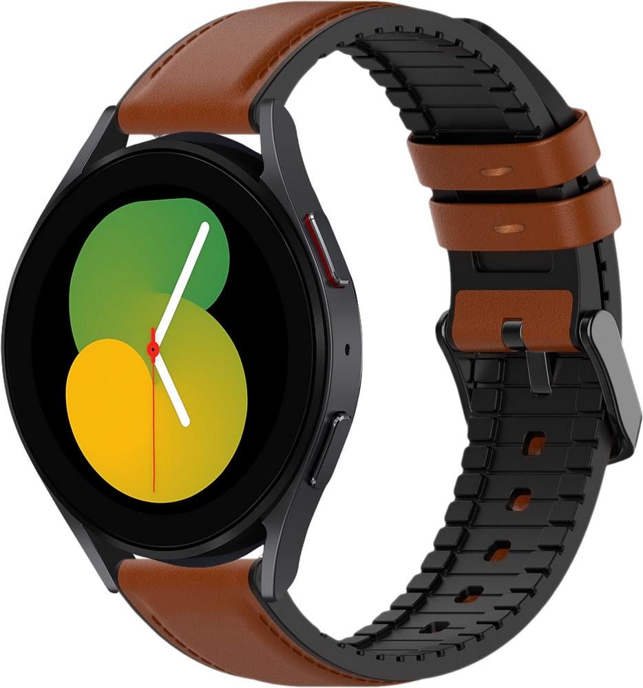 Ремешок кожаный Tamyx для Galaxy Watch 5 40 мм Brown (31605-30)