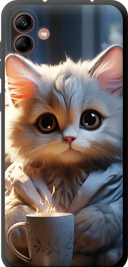 Чехол на Samsung Galaxy A04 A045F White cat (5646b-2831-42517)