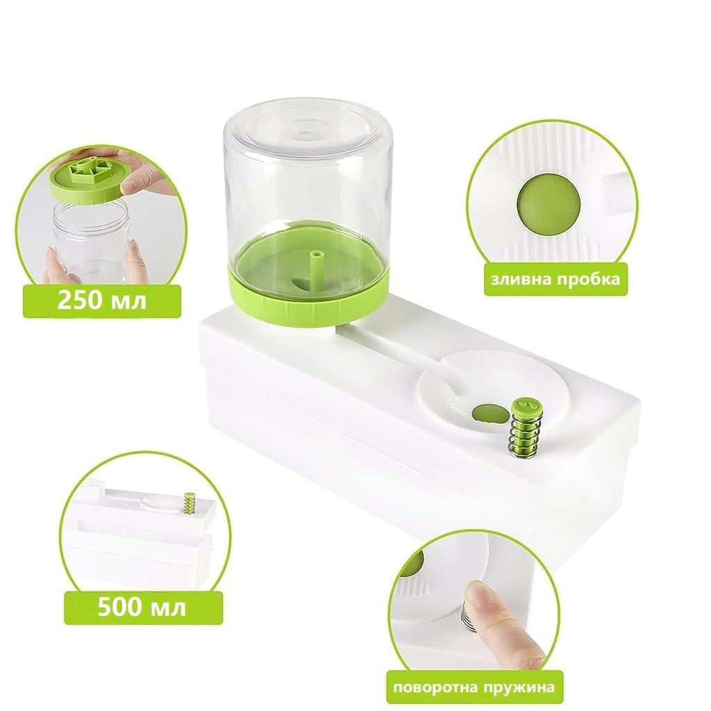 Ополаскиватель кистей для рисования с рециркуляцией и сливом воды Салатовый (74250278) - фото 4 Ополаскиватель кистей для рисования с рециркуляцией и сливом воды Салатовый (74250278) - фото 4