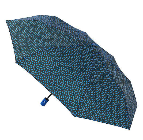Зонтик складной автомат Hearts 8 спиц купол 110 см Blue (30257) - фото 4 Зонтик складной автомат Hearts 8 спиц купол 110 см Blue (30257) - фото 4
