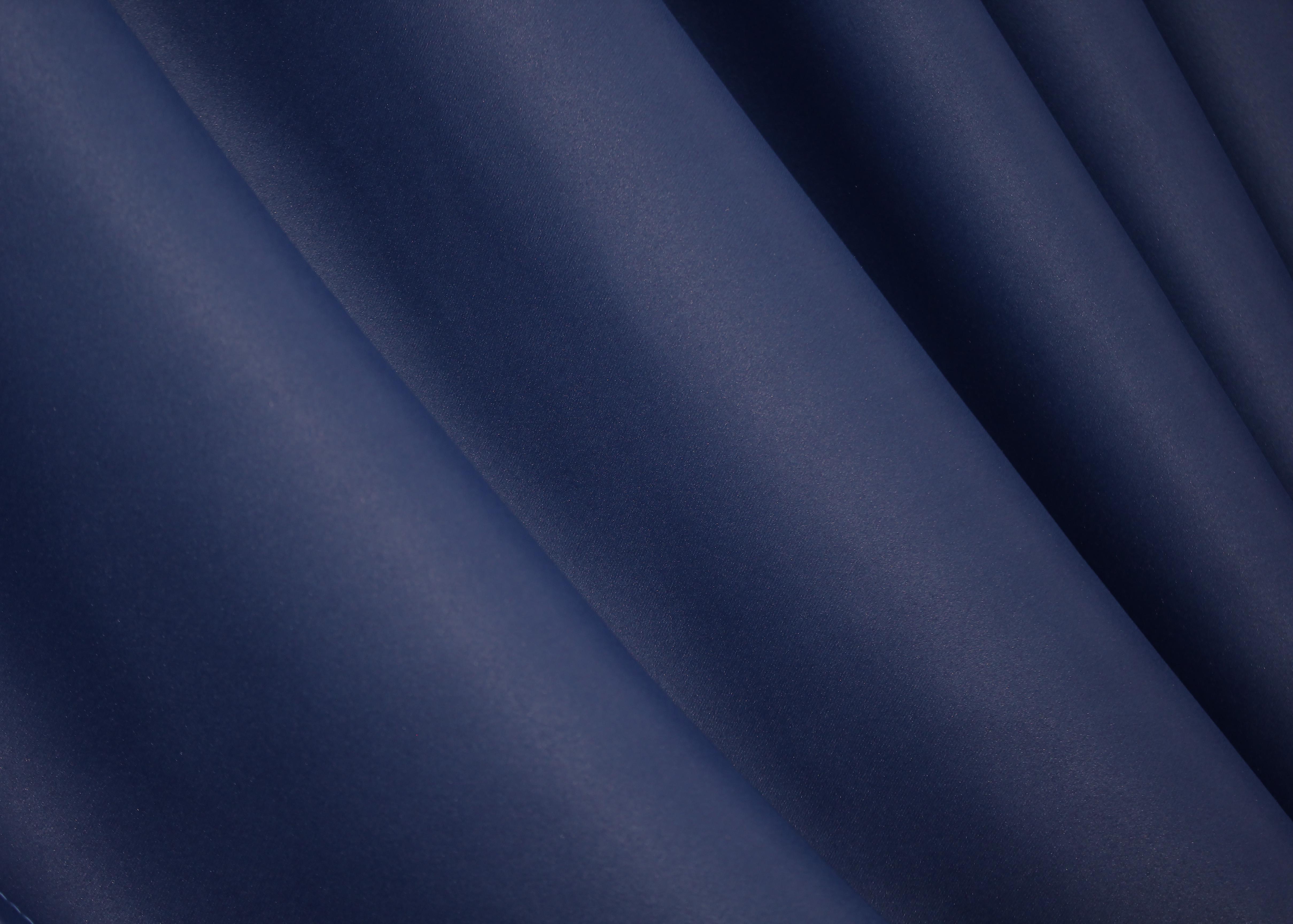 Комплект штор на люверсах VR-Textil Fusion Dimout №831ш 150х250 см 2 шт. Синий (37-0130) - фото 10 Комплект штор на люверсах VR-Textil Fusion Dimout №831ш 150х250 см 2 шт. Синий (37-0130) - фото 10