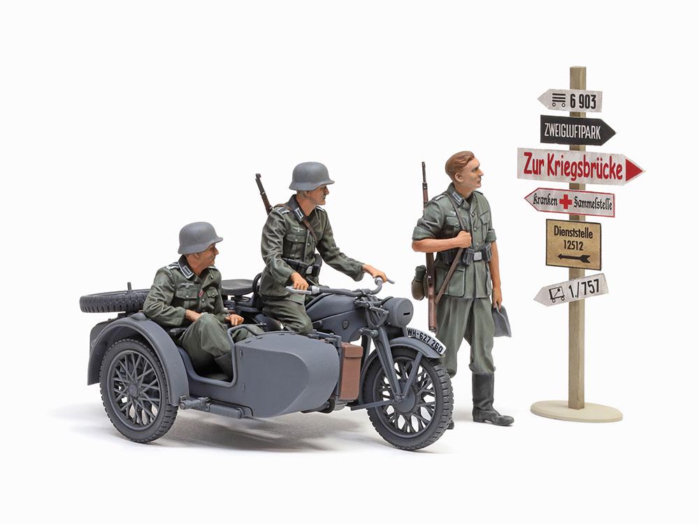 ᐉ Збірна модель Tamiya Німецький мотоцикл з коляскою 1:35 KS600