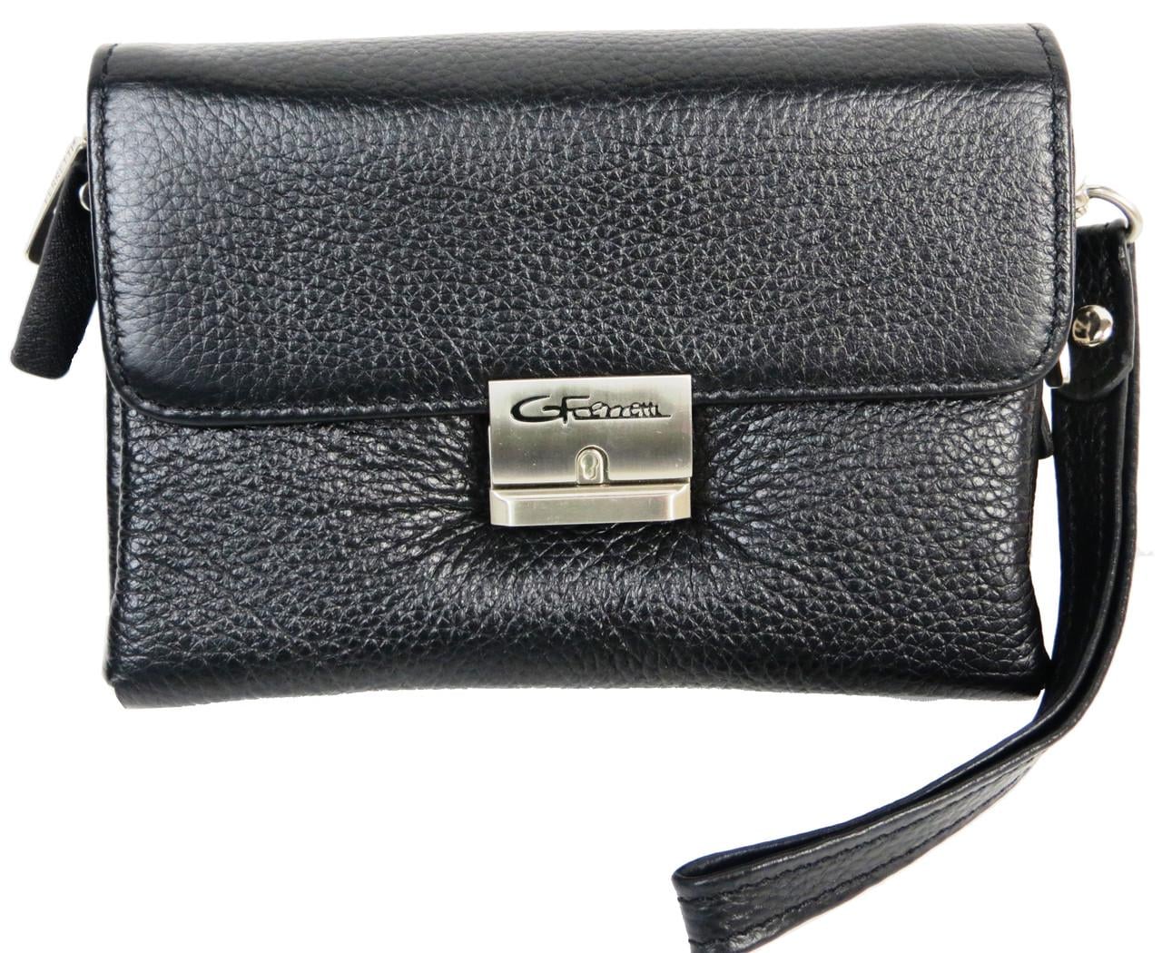 Барсетка мужская кожаная Giorgio Ferretti 32758 Черный
