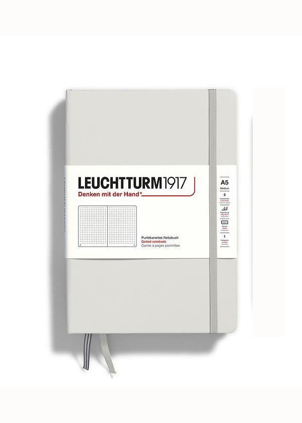 Блокнот Leuchtturm1917 средний точка Light Grey (367247) - фото 1