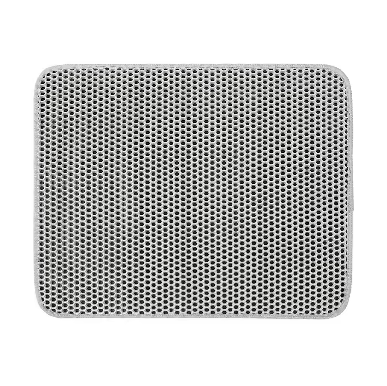 Ковер для кошачьего туалета двухслойный для сбора песка 30х30 см Серый (R9392)