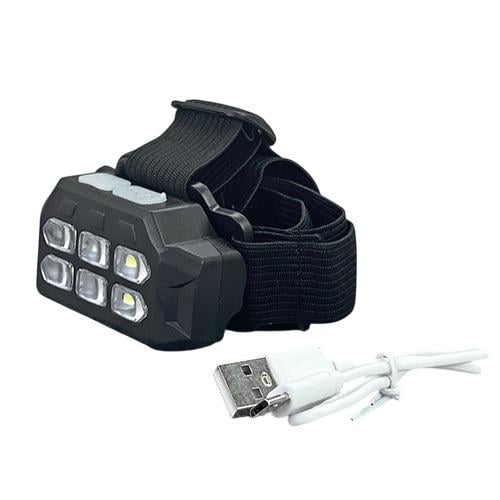 Фонарик налобный светодиодный SQ-816 8,5x4,5 см