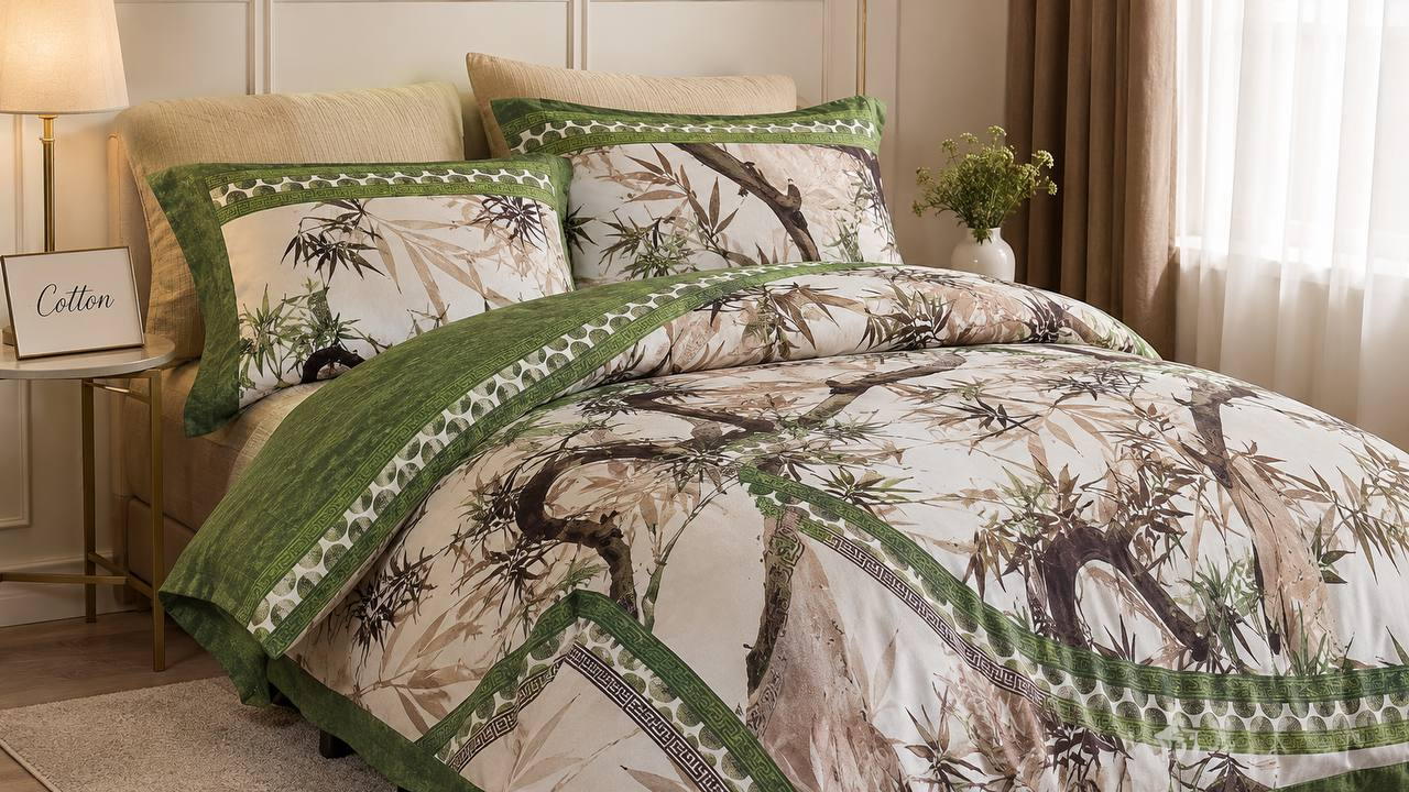Комплект постільної білизни Chinese motifs євро поліестер 200х220 см (KP-T85-322/E)