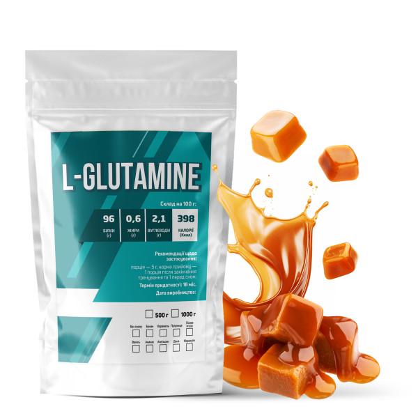 Аминокислота L-Glutamine Карамель для мышечной ткани на 100 порций 500 г (21-125-glu-k500)
