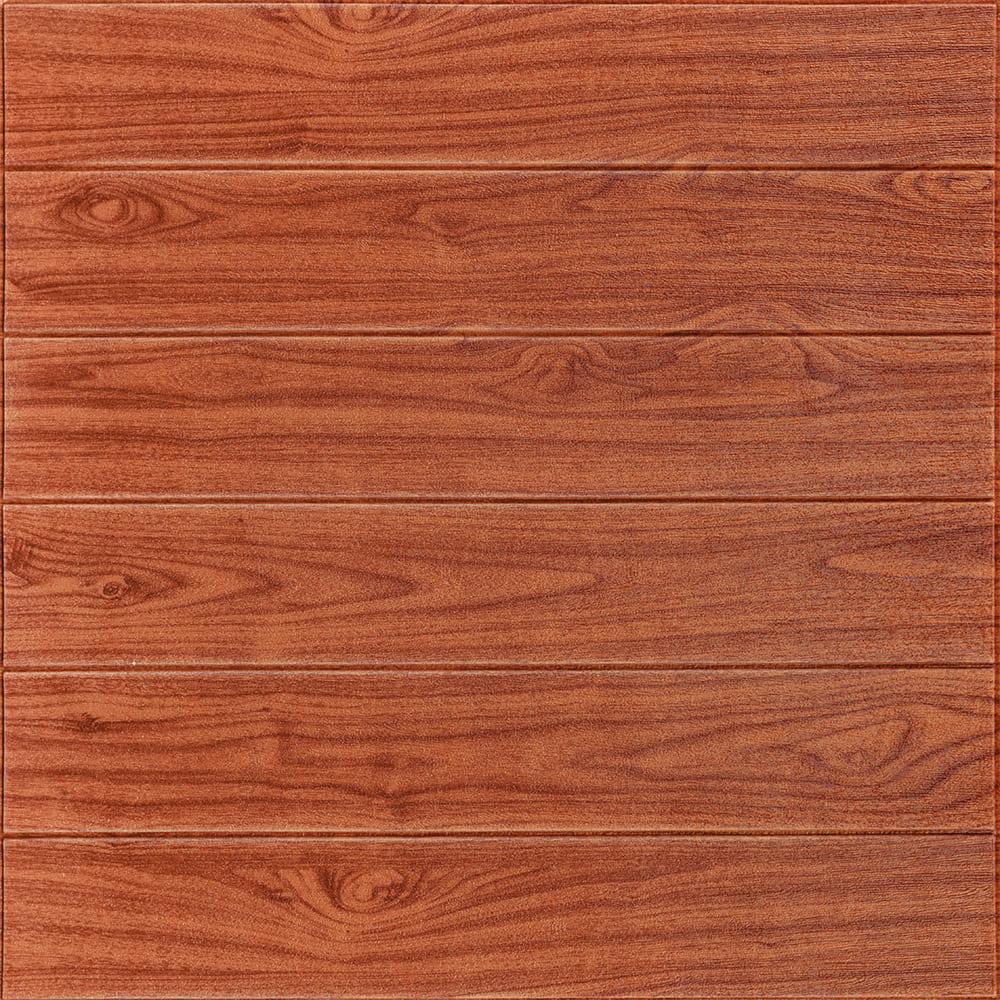 3D-панель самоклеющаяся Sticker Wall Красное дерево 700х700х7 мм (Панель-84)
