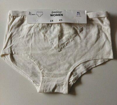 Комплект трусиків Pepco високих бавовняних 2 шт. р. 42