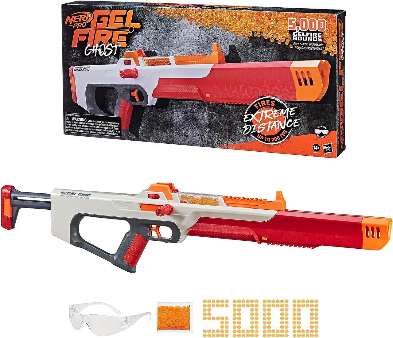 Бластер Nerf Pro Gelfire Ghost Bolt Action Blaster (F7632) - фото 7