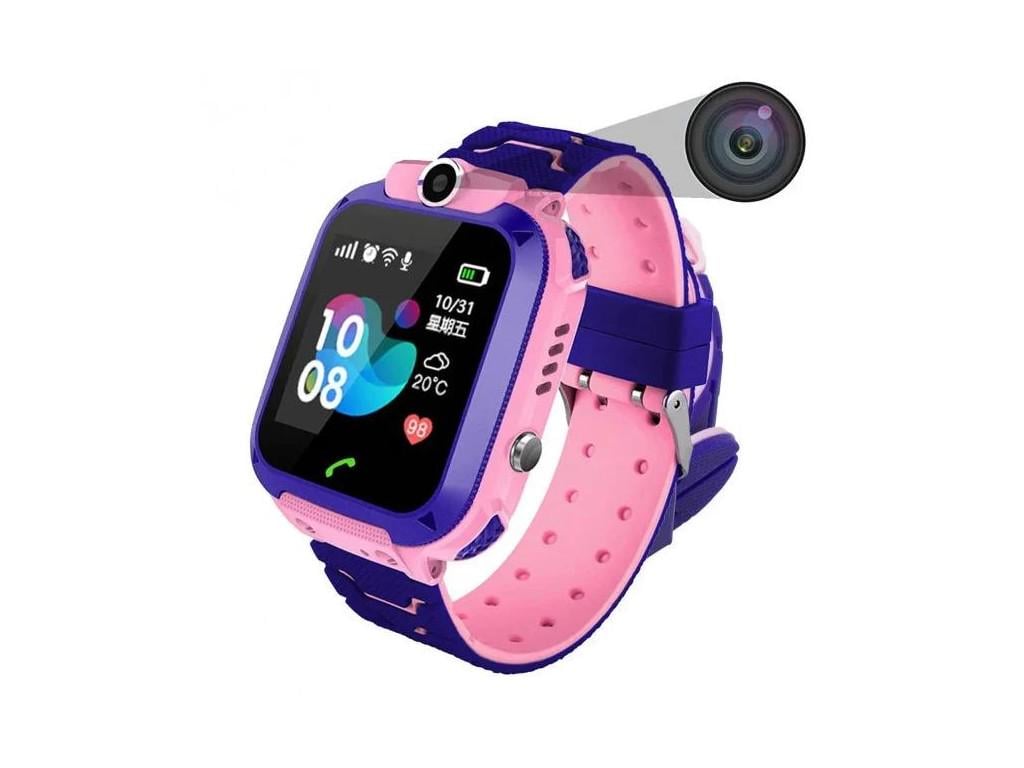 Смарт-часы Baby Smart Watch Q12 LBS Розовый - фото 4