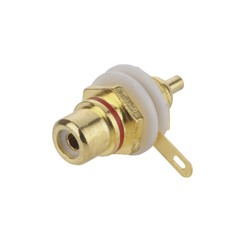 Гніздо монтажне RCA Червоний (A153032)